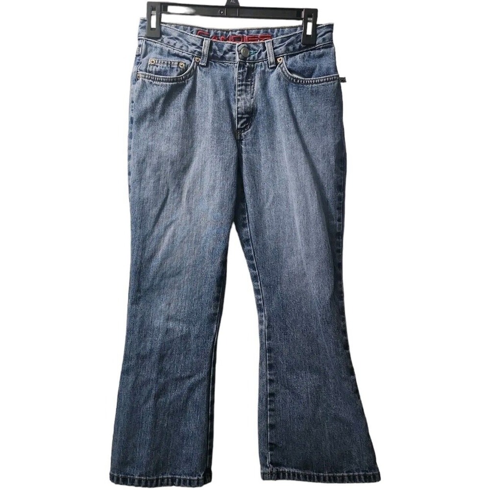 Candies Denim Jeans Bootcut Low Rise Y2K Style Blue Wash Womens Size 3